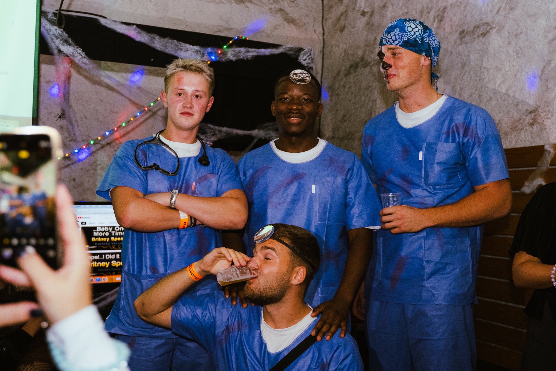 Carnival themed Porto Crawl party